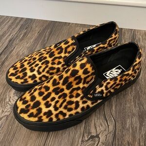 Vans Leopard Print Women's Slip-On Shoes